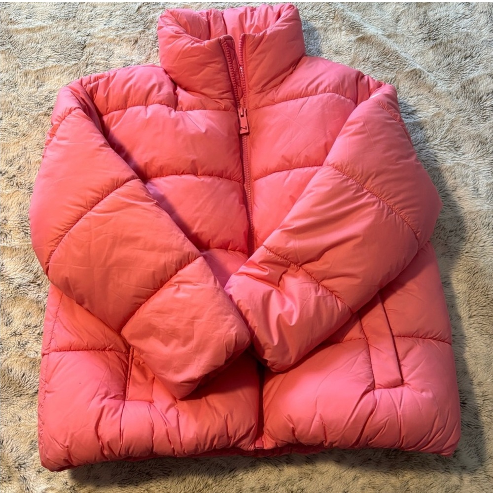 Chic Pink Puffer Jacket for Women - Picture 4 of 7